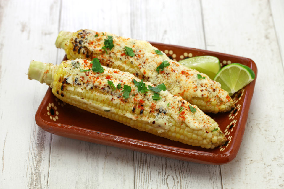 Mexican grilled corn for Cinco De Mayo