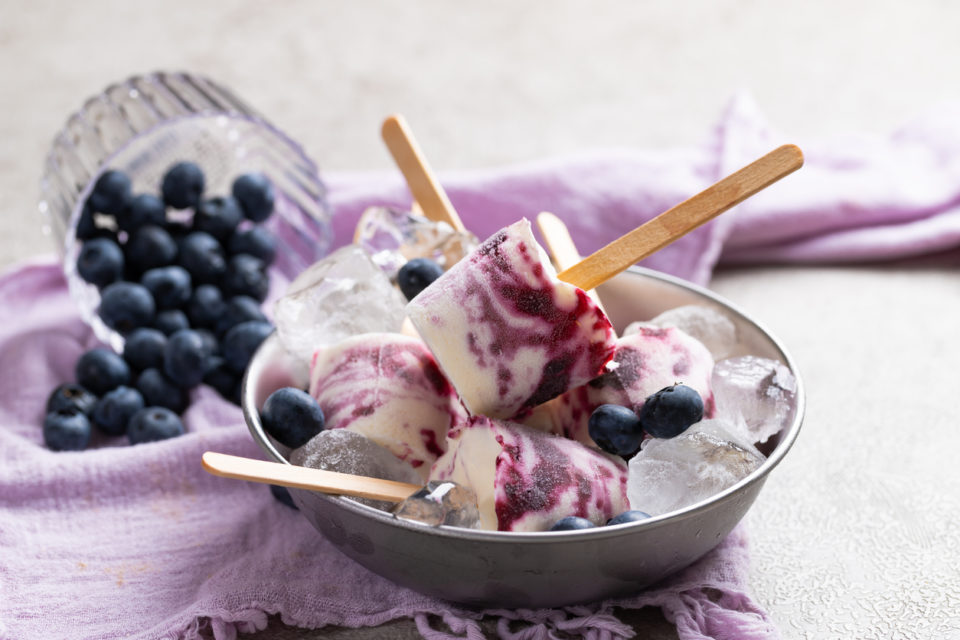 blueberry popsicles